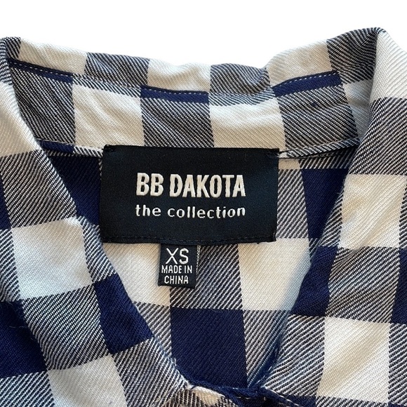 BB Dakota Women's Cicely Plaid Shirt Casual Dress - Size XS - Picture 3 of 9